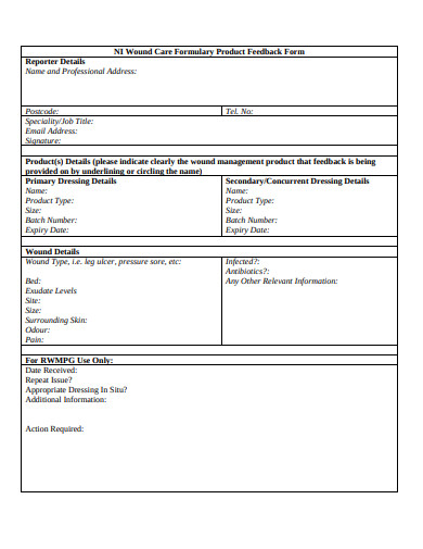 4+ Product Feedback Templates in PDF | DOC