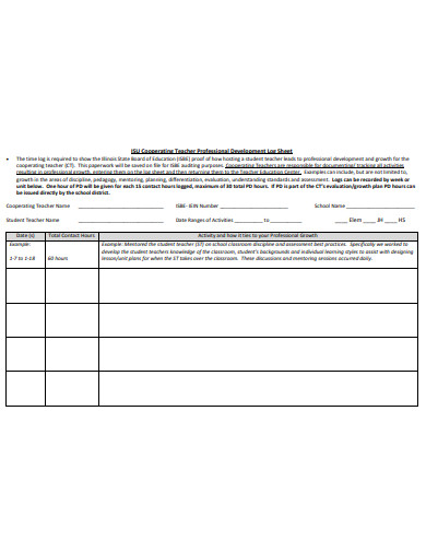 FREE 10+ Professional Development Log Templates in PDF | MS Word