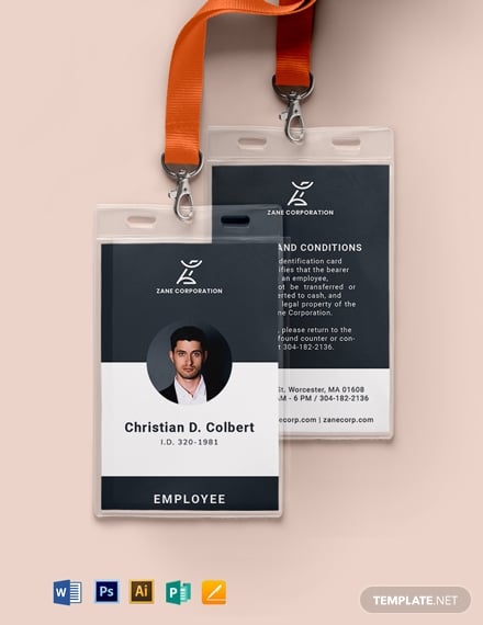 10+ Simple ID Card Templates - Illustrator, InDesign, MS Word, Pages ...