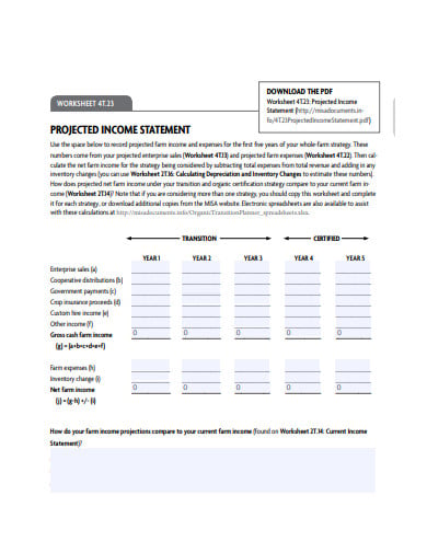 projected-income-statement-worksheet-template