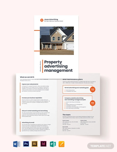property-management-advertising-bi-fold-brochure-template