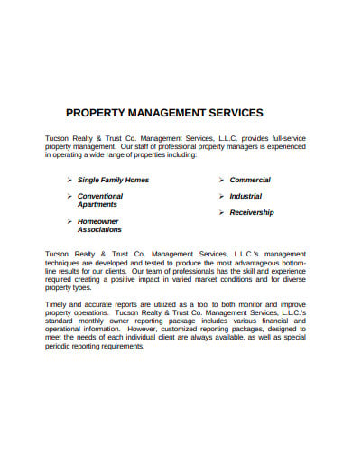 property proposal services template