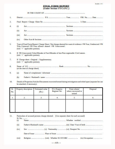 property search information form template