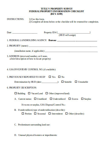 18+ Property Survey Templates in Doc | Excel | PDF