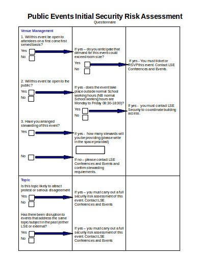 11+ Security Assessment Questionnaire Templates in MS Word | MS Excel | PDF