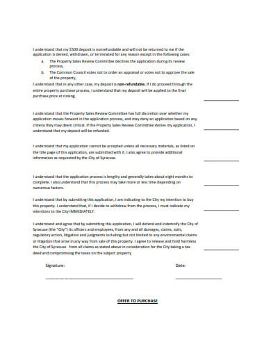 purchase property proposal template