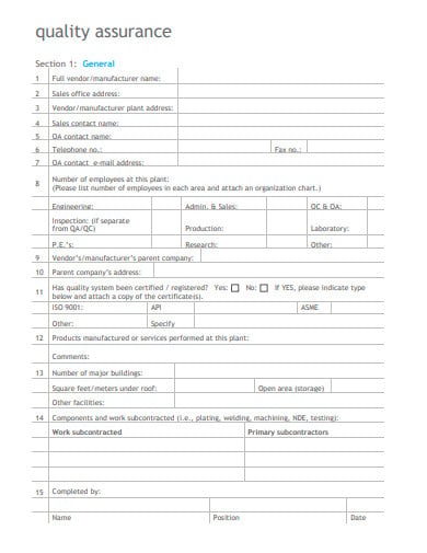 21+ Quality Questionnaire Templates in PDF | Microsoft Word