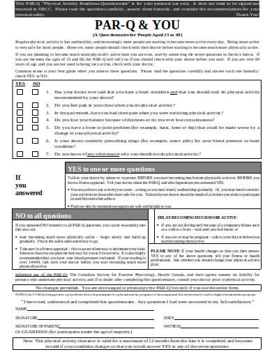 readiness-physical-activity-questionnaire-template