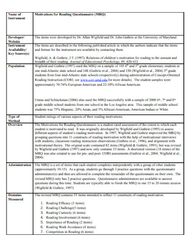 17+ Free Motivation Questionnaire Templates in PDF | Microsoft Word