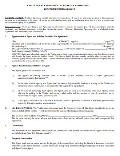 11+ FREE Real Estate Agent Agreement Templates in PDF