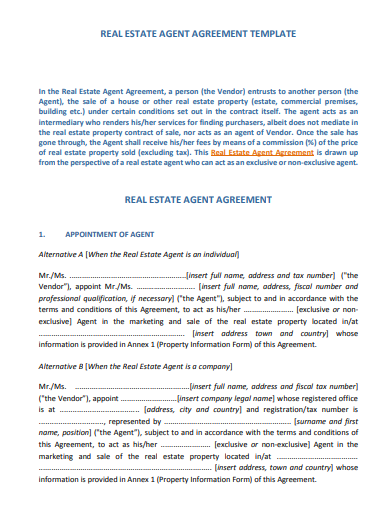 real-estate-agency-agreement-template