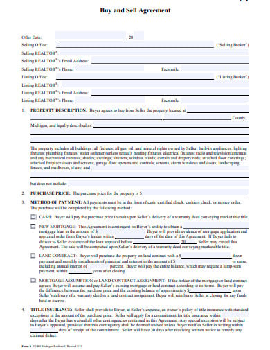 real-estate-buy-sell-agreement-template