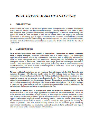 real estate market analysis example 