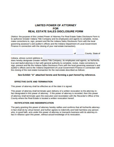 7+ FREE Real Estate Power of Attorney Templates in PDF, Word