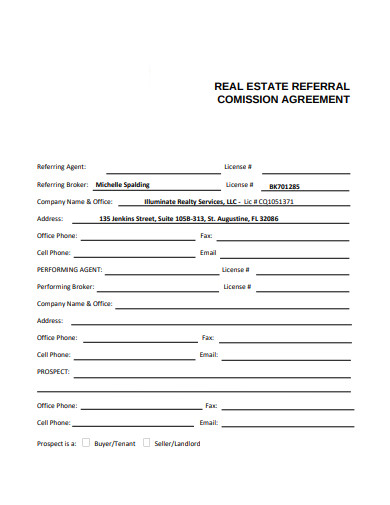 15 Free Real Estate Referral Agreement Templates In Pdf Doc 0871