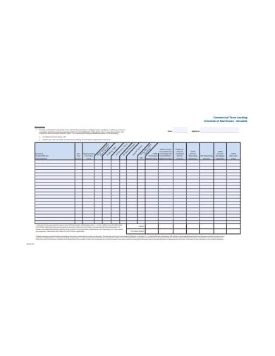 real-estate-schedule-for-contract-template