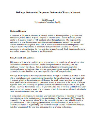 research statement template overleaf