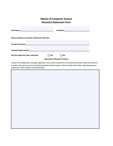 24+ Research Statement Templates in PDF | DOC