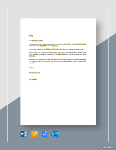 Interview Letter Templates - 31+ Free Word, PDF Documents Download