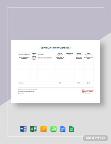 restaurant-depreciation-worksheet-template
