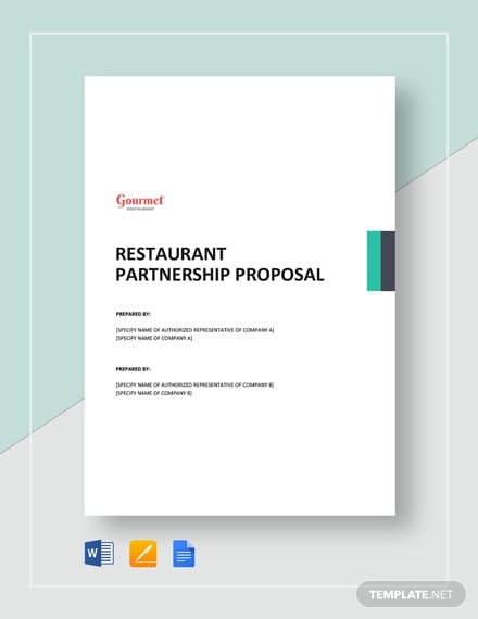 restaurant partnership proposal 2