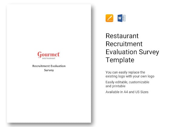 restaurant-recruitment-evaluation-survey-template