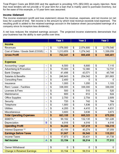 retail income statement template in doc