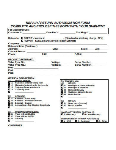 return-authorization-form-example