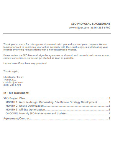seo proposal agreement template
