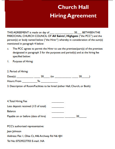 10-church-hall-hire-agreement-templates-in-pdf-doc