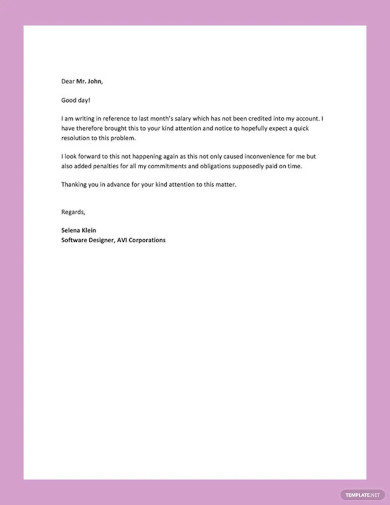 Salary Letter Templates - 24+ Free Sample, Example Format Download ...