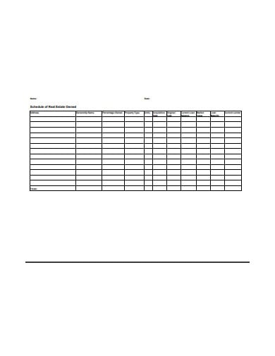 sales-real-estate-schedule-template