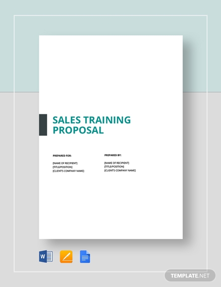 sales training proposal