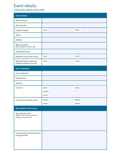 6 Charity Event Planning Templates In PDF