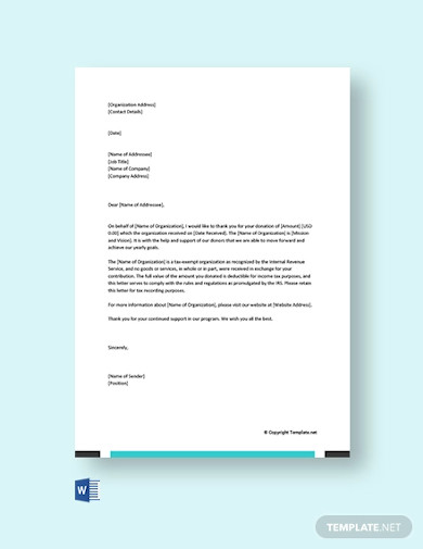 28+ Acknowledgement Letters Free Samples, Examples Formats Download ...