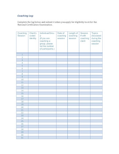 sample health log in pdf