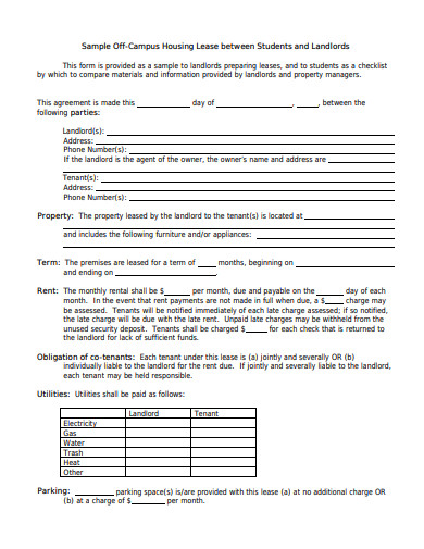 11+ House Rental Lease Agreement Templates in PDF | DOC