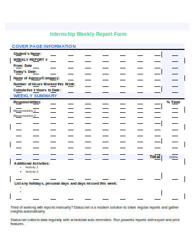 sample-internship-weekly-report-form-template