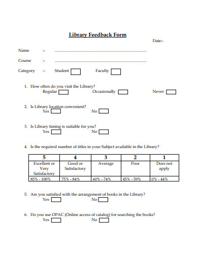 sample-library-feedback-form-template
