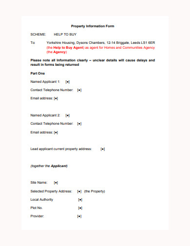 18+ Property Information Form Templates in PDF | DOC