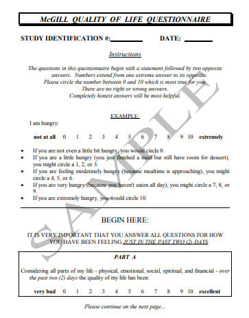 sample-quality-of-life-questionnaire-template