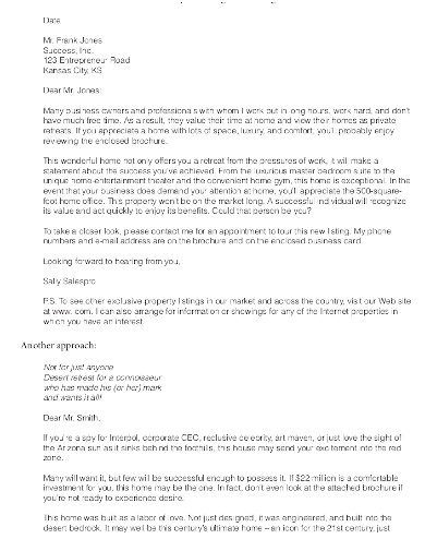 real estate agent cover letter sample