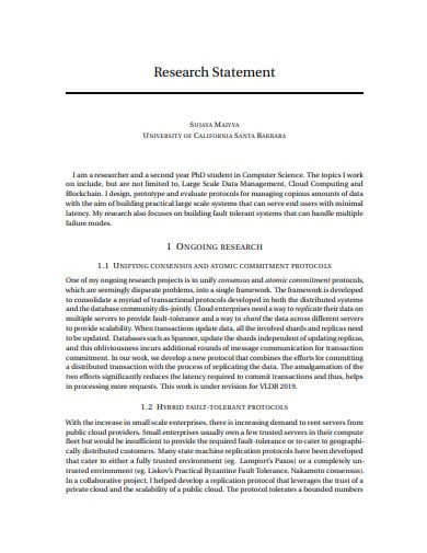 phd research statement sample pdf