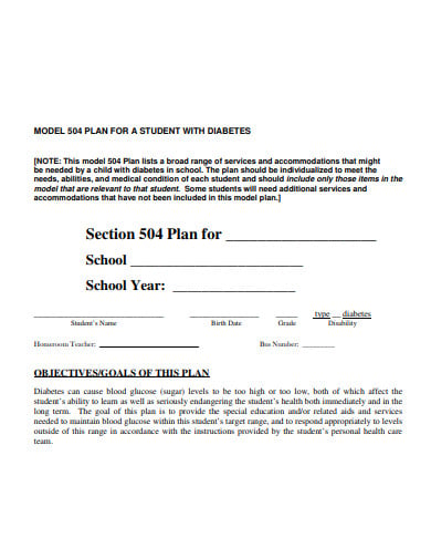 school-504-plan-format
