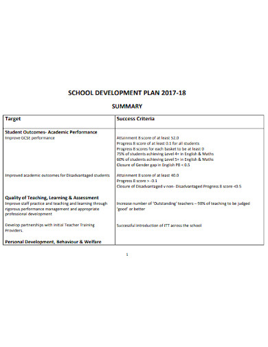 school-development-plan-example