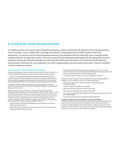 school-development-planning-example