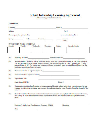 school-internship-learning-agreement-template