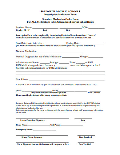 19+ School Order Form Templates in PDF | DOC