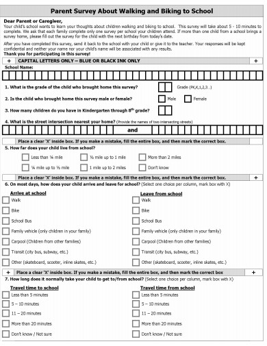 school parent survey in pdf