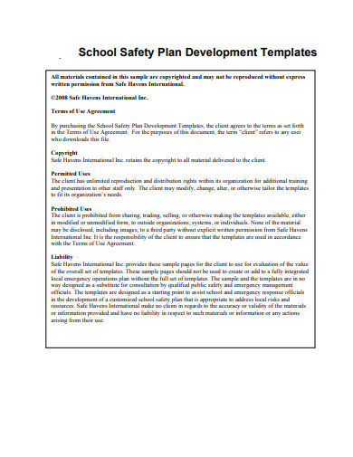 19 School Safety Plan Templates In PDF DOC